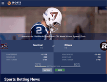 Tablet Screenshot of news.sportsinteraction.com